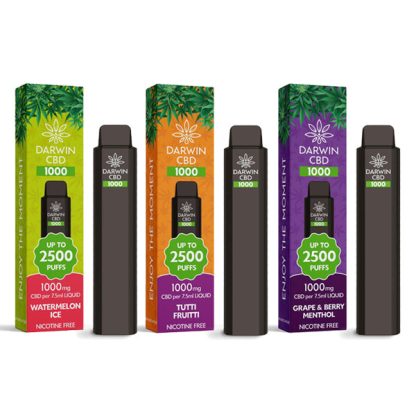 Darwin CBD 1000 Disposable Vape Device 2500 Puffs - Image 5