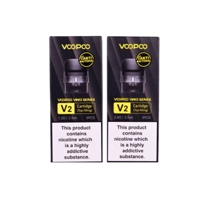 VooPoo Vinci V2 Replacement Cartridge Pods 0.8Ω/1.2Ω - 3Pcs - Image 2
