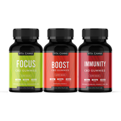 Vita Canna Broad Spectrum 750mg Functional CBD Vegan Gummy Bears - Image 7