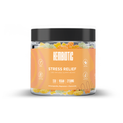 Hembiotic 2750mg Bulk Functional CBD Gummy Bears - 550g - Image 5