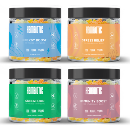Hembiotic 2750mg Bulk Functional CBD Gummy Bears - 550g - Image 7
