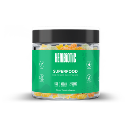 Hembiotic 2750mg Bulk Functional CBD Gummy Bears - 550g - Image 3